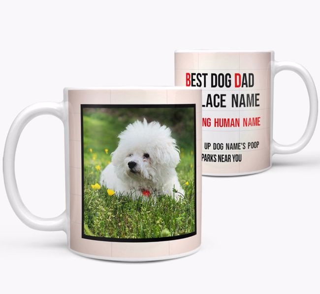 'Best Dad' - Personalized {breedFullName} Photo Upload Mug